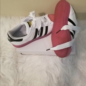 Adidas Superstar pink sole